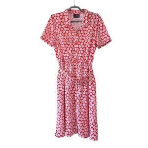 Floral Red Dress